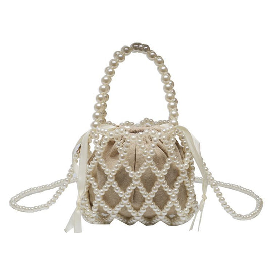 Damen elegante Mini-Umhängetasche mit Perlen-Design Nord Taschen