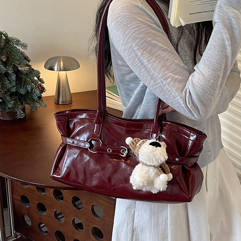 Damen elegante Handtasche mit praktischem Reißverschluss Nord Taschen