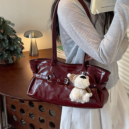 Damen elegante Handtasche mit praktischem Reißverschluss Nord Taschen