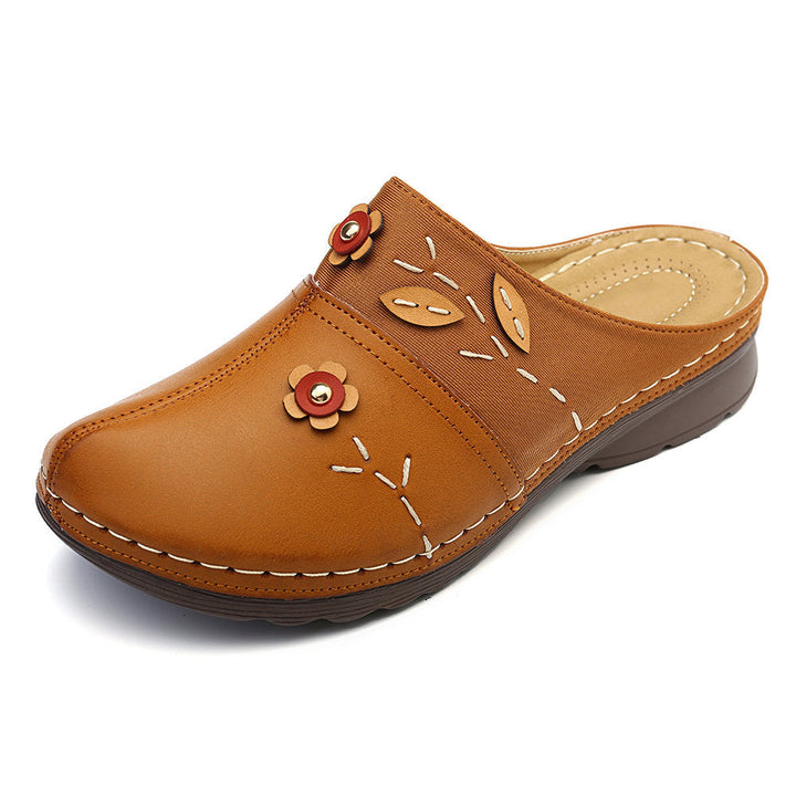 Damen Bequeme Clogs mit floralem Design und ergonomischem Fußbett