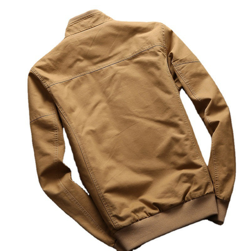 Herren Canvas-Fieldblouson im Utility-Style mit Schulterpatten, Brustpattentaschen und Rippbündchen Nord Taschen
