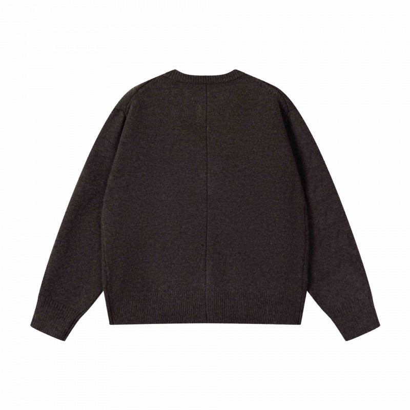 Unisex Boxiger Feinstrick-Cardigan mit Rundhals und durchgehender Knopfleiste Nord Taschen