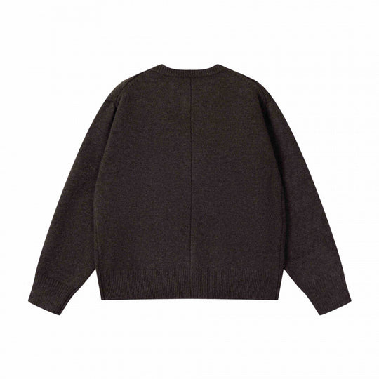 Unisex Boxiger Feinstrick-Cardigan mit Rundhals und durchgehender Knopfleiste Nord Taschen