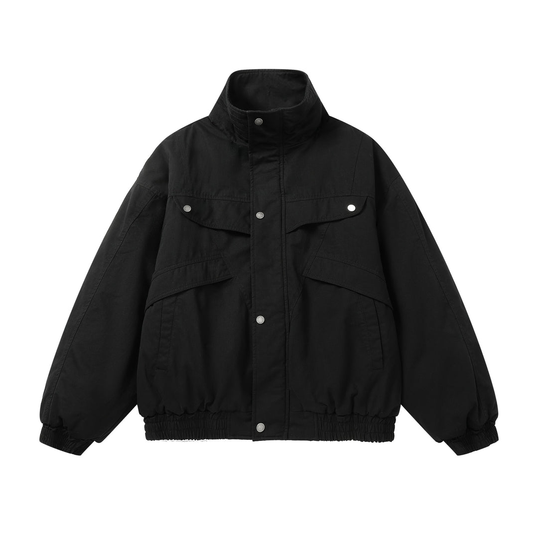 Unisex Boxy‑Fieldjacke mit hohem Stehkragen und Utility‑Taschen Nord Taschen