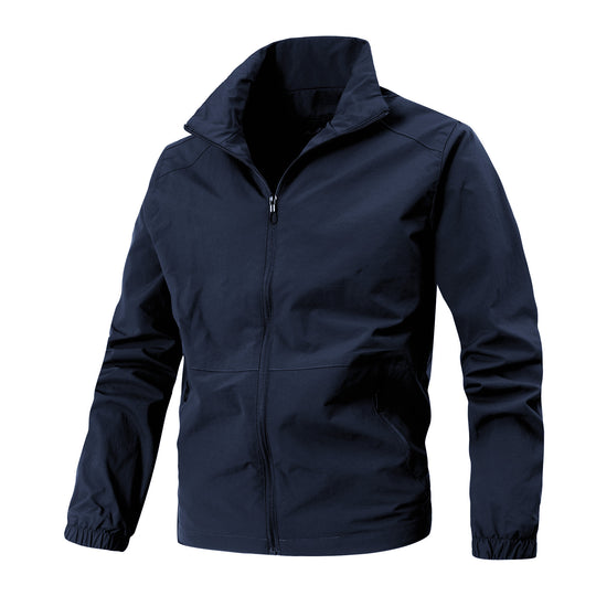 Herren Leichte Softshelljacke mit Stehkragen, winddichter Membran und Reißverschlusstaschen Nord Taschen
