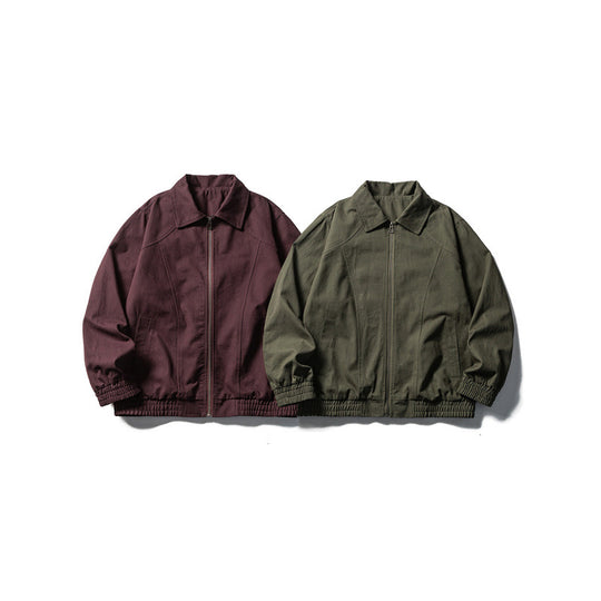 Herren Boxy-Fieldjacke im Utility-Look mit Stehkragen, durchgehendem Reißverschluss und elastischem Saum Nord Taschen