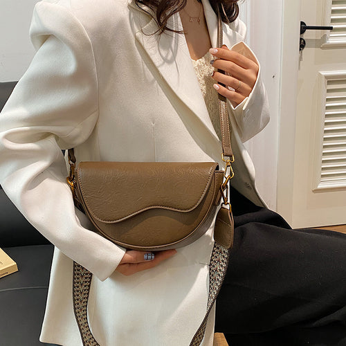 Damen Umhängetasche mit innovativem Wellen-Design und verstellbarem Trageriemen Nord Taschen