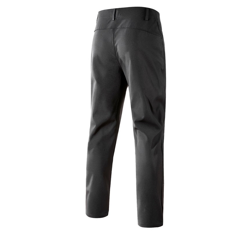Herren Softshell-Outdoorhose mit engem Tapered‑Schnitt, integriertem Gürtel & Reißverschlusstaschen Nord Taschen