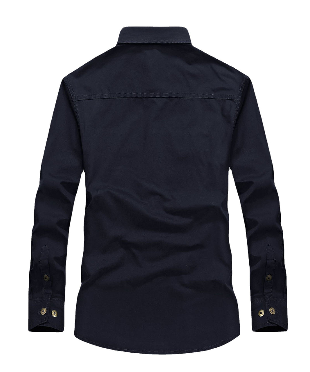 Herren leichtes Canvas-Fieldhemdjacke mit Brustpattentaschen und verstärkten Nähten Nord Taschen