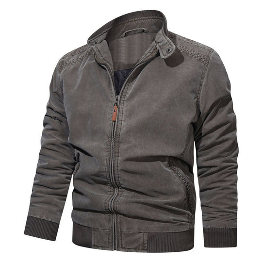 Herren Modische Bomberjacke mit Reißverschluss und feinen Details Nord Taschen