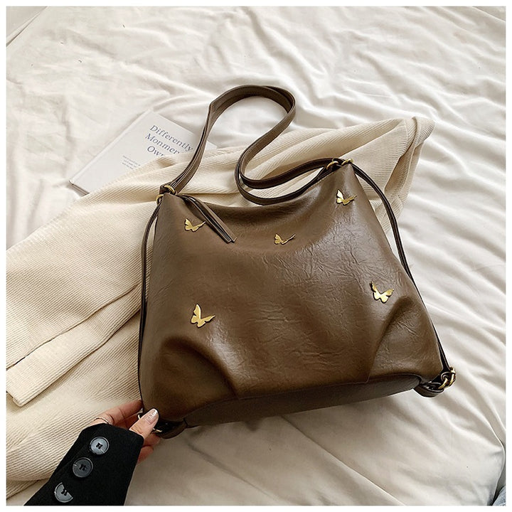 Damen Beuteltasche mit exquisiten Schmetterlings-Applikationen Nord Taschen
