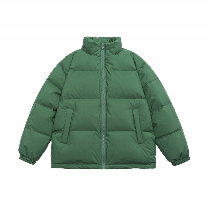 Unisex Oversize Stepp-Winterjacke mit Stehkragen, durchgehendem Reißverschluss und elastischen Bündchen Nord Taschen