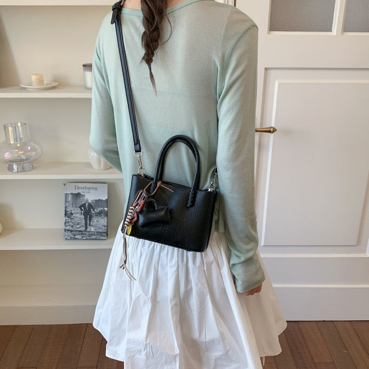 Damen Mini-Handtasche mit modischem Kordelzug Nord Taschen