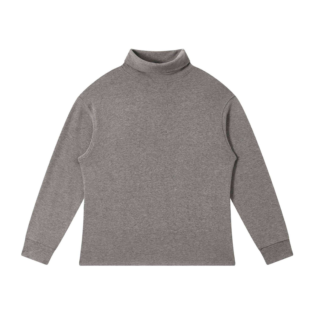 Damen Feinstrukturierter Rollkragen‑Sweater aus Baumwollmix mit Raglanärmeln Nord Taschen