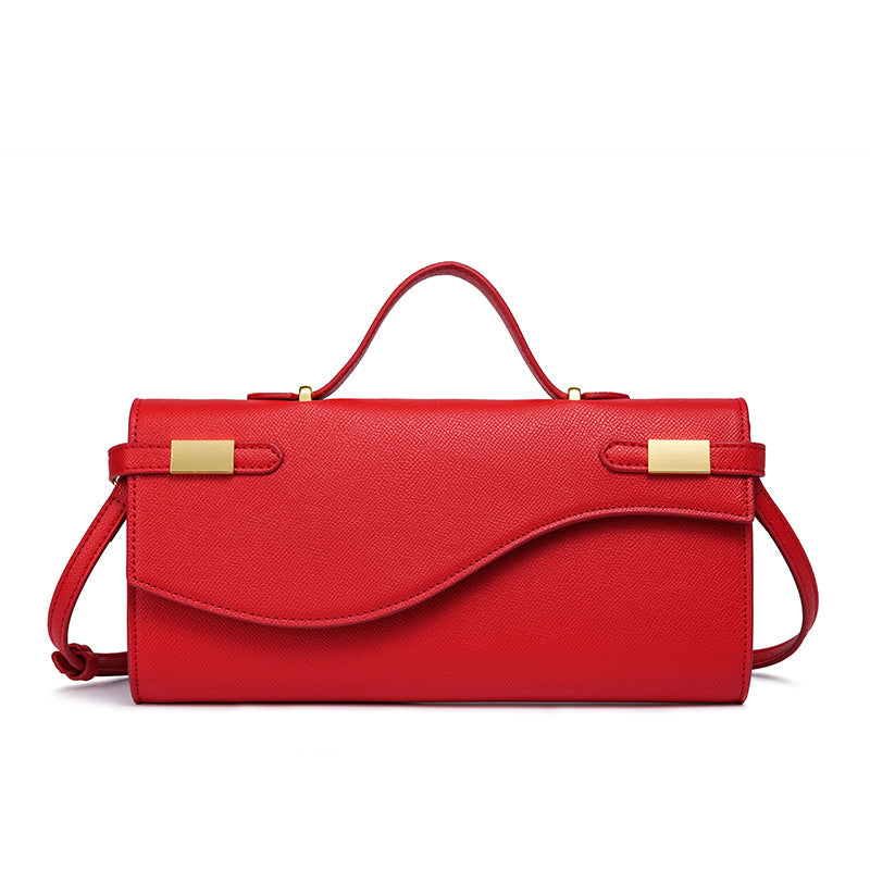 Damen Handtasche mit modernem Wellenmuster und elegantem Verschluss Nord Taschen
