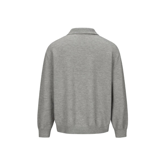 Herren Strick-Cardigan mit Hemdkragen, durchgehender Knopfleiste und geripptem Saum Nord Taschen