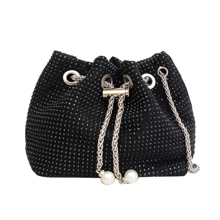 Damen elegante Beuteltasche mit funkelnden Strassverzierungen Nord Taschen