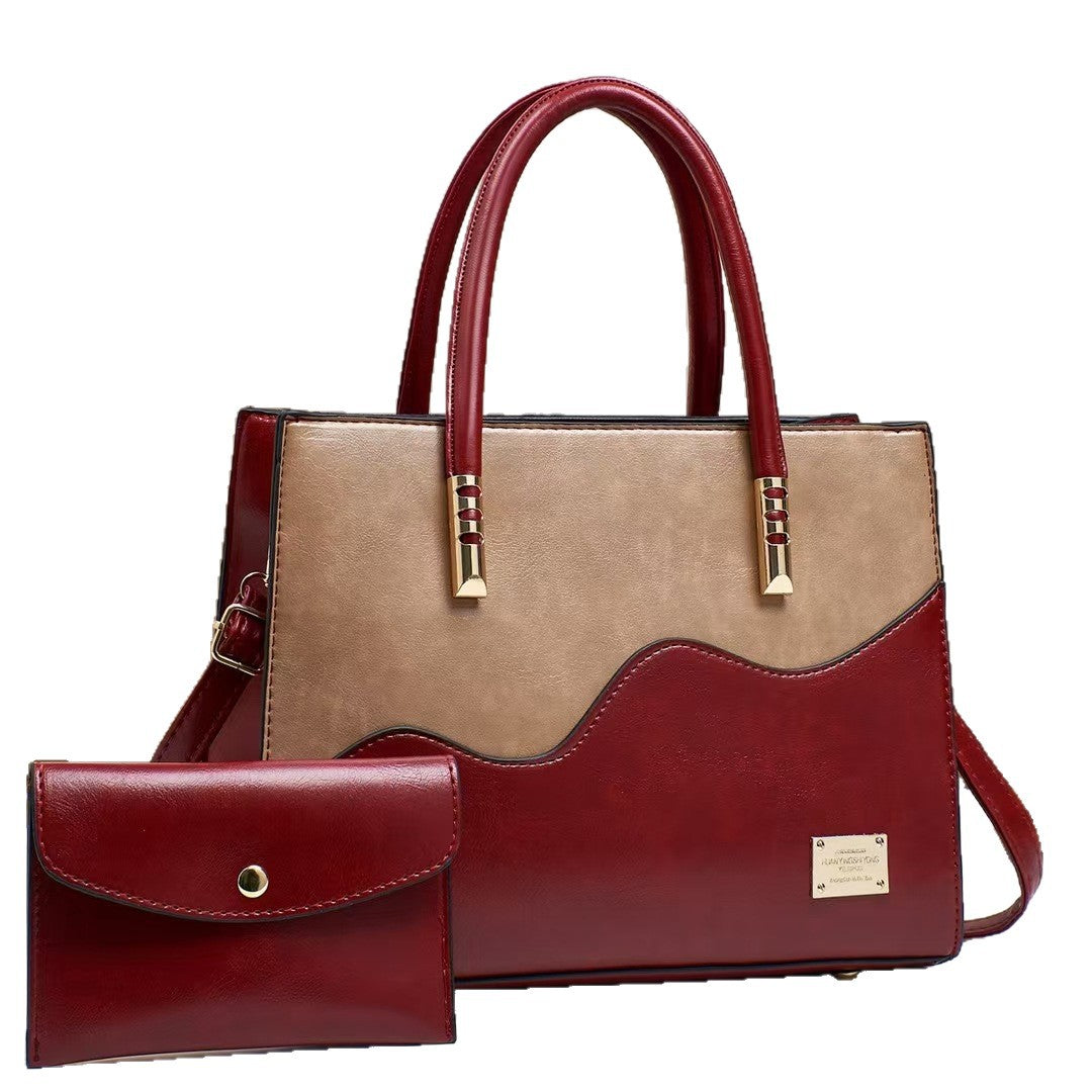 Damen elegante Handtasche mit einzigartigem Wellenmuster Nord Taschen