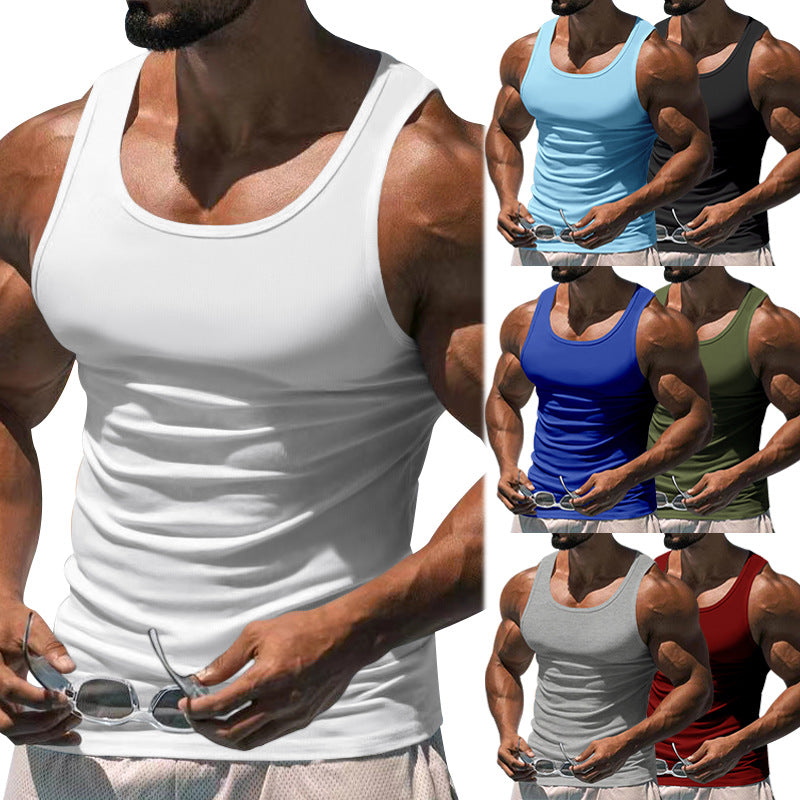 Herren atmungsaktives Sport-Tanktop mit körperbetontem Schnitt und feuchtigkeitsregulierendem Material