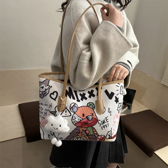 Damen Tote Bag mit fantasievollem Raumfahrtmotiv Nord Taschen