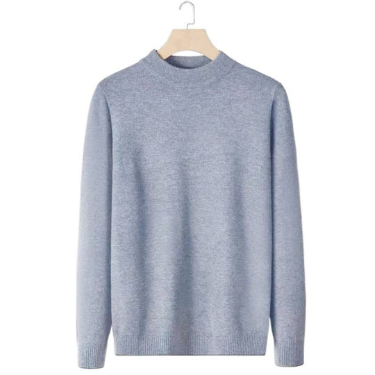 Damen Feinstrick-Stehkragenpullover aus Baumwollmix mit gerippten Bündchen Nord Taschen