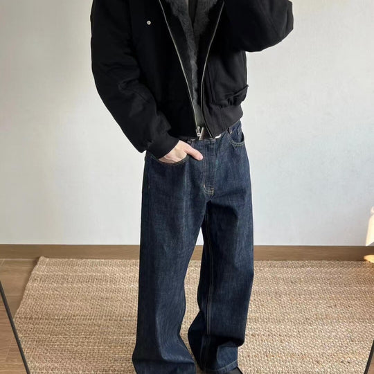 Damen Modische Weitgeschnittene Jeans Nord Taschen