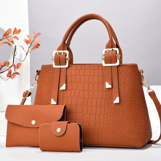 Damen luxuriöse Handtasche mit abnehmbarem Portemonnaie Nord Taschen