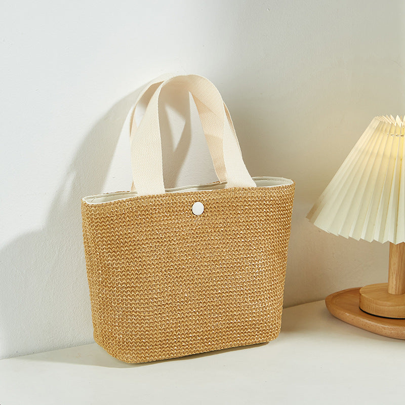 Damen Tote-Bag aus geflochtenem Material mit eleganten Tragegriffen Nord Taschen