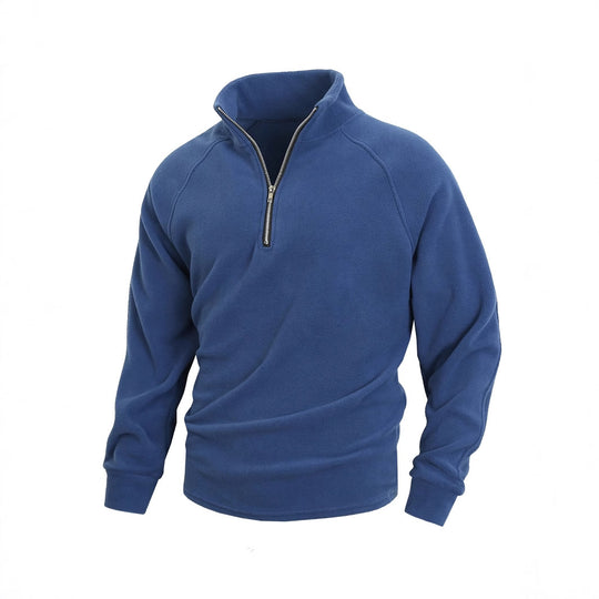Herren Fleece Pullover mit halbem Reißverschluss Nord Taschen