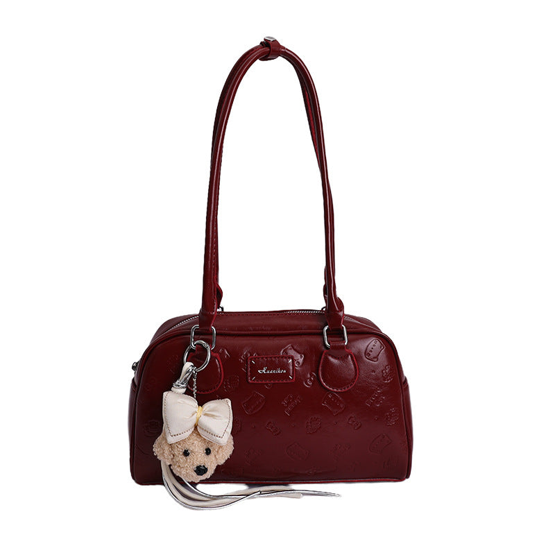 Damen modische Handtasche mit süßem Plüschdesign Nord Taschen