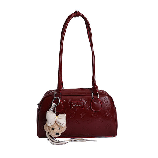 Damen modische Handtasche mit süßem Plüschdesign Nord Taschen
