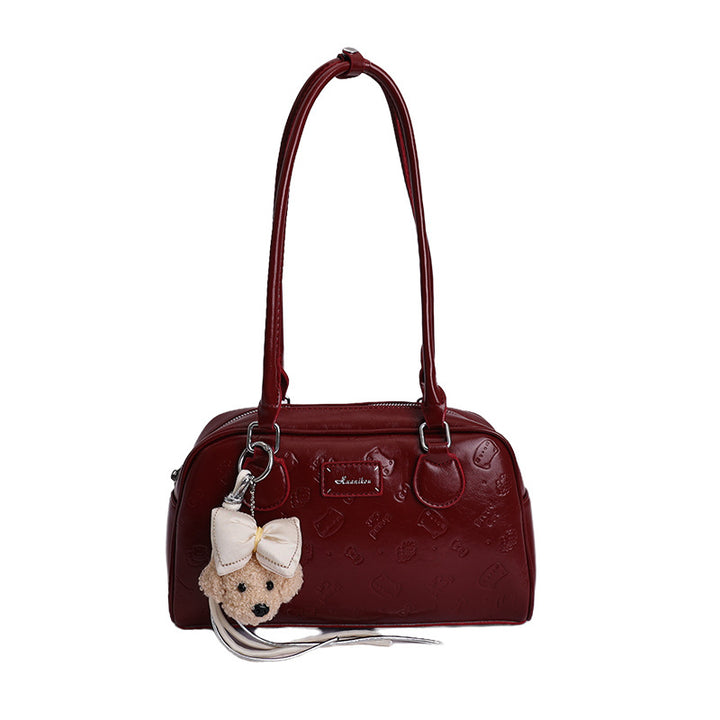 Damen modische Handtasche mit süßem Plüschdesign Nord Taschen