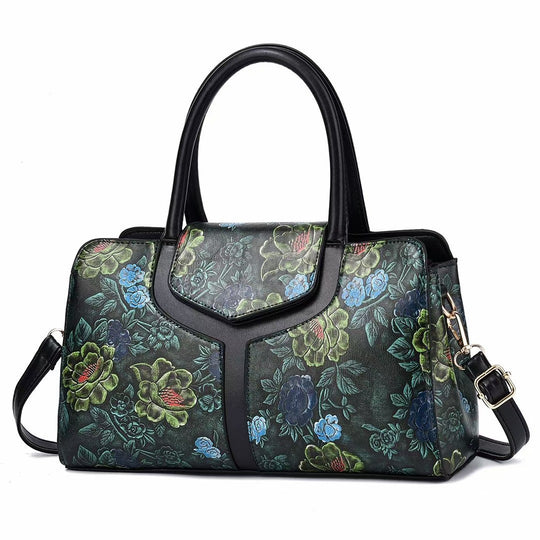 Damen stilvolle Handtasche mit floralem Design Nord Taschen