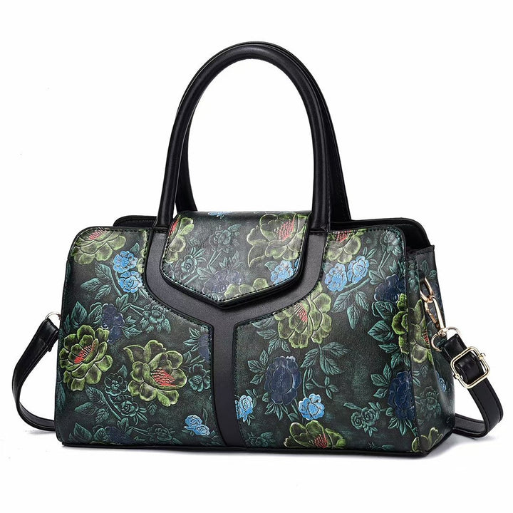 Damen stilvolle Handtasche mit floralem Design Nord Taschen