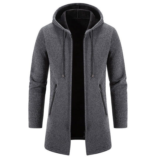 Herren elegante Freizeitjacke mit praktischen Reißverschlusstaschen