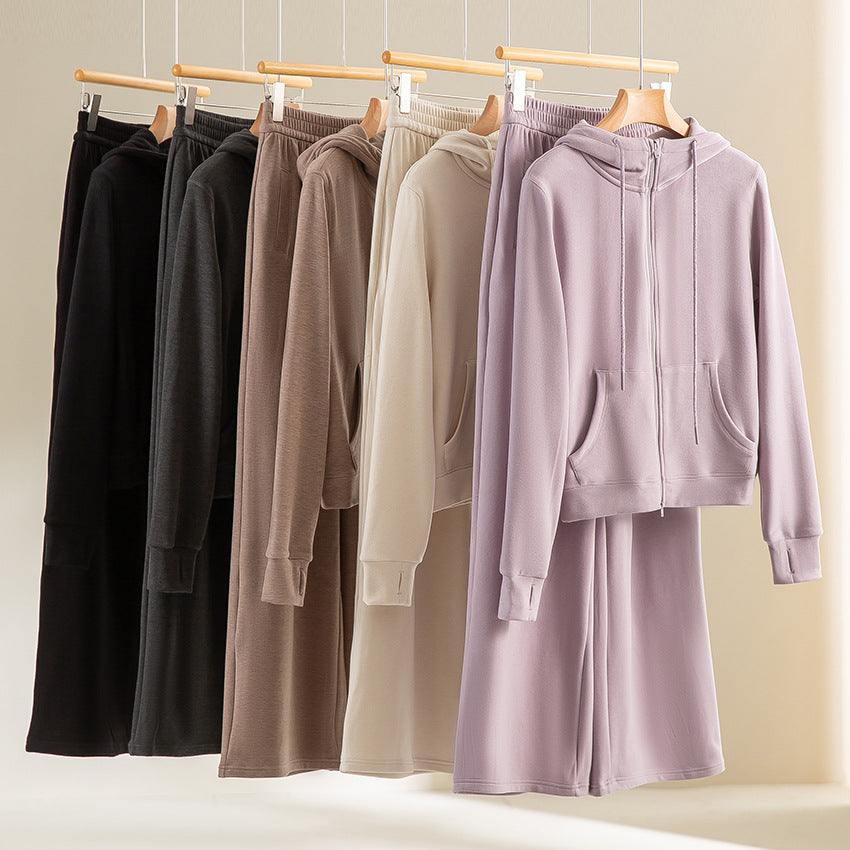 Damen weite Lounge-Hose mit elastischem Bund und Eingrifftaschen Nord Taschen