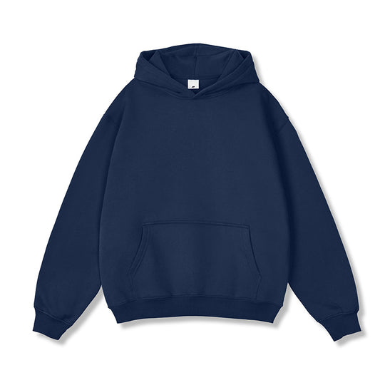 Unisex Oversize-Kapuzenpullover aus Baumwollmix mit Kängurutasche und gerippten Bündchen Nord Taschen