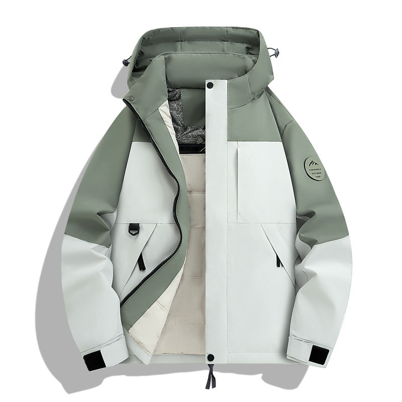 Herren Wasserdichte und atmungsaktive Softshell-Outdoorjacke Nord Taschen