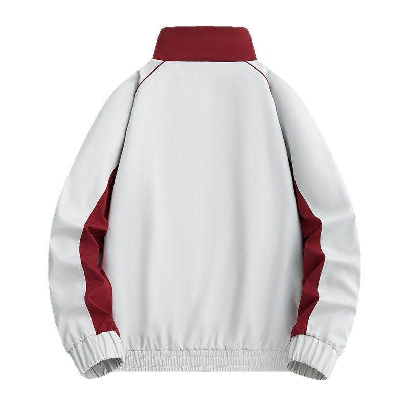 Herren Leichte Athletic-Softshell-Trainingsjacke mit Kontrastpaneelen, Stehkragen & elastischem Saum Nord Taschen