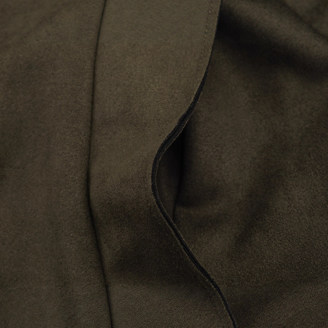 Damen Midilanger Mantel im Trench-Stil mit Bindegürtel und Schulterriegeln Nord Taschen