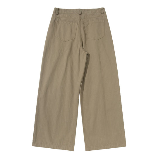 Damen Weite Bundfalten-Culottehose mit hohem Bund und tiefen Eingrifftaschen Nord Taschen