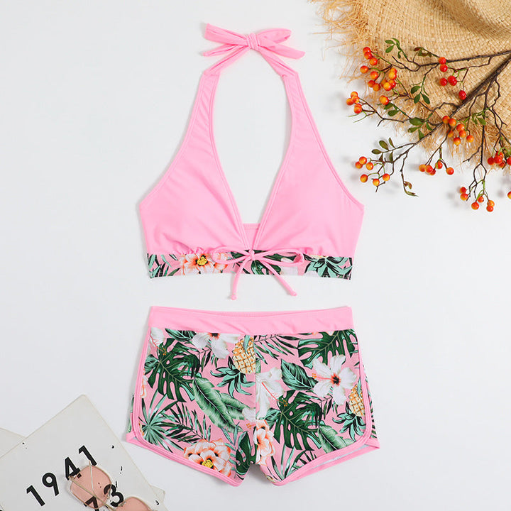 Damen Sportliches Bikini-Set mit verdecktem Bauch