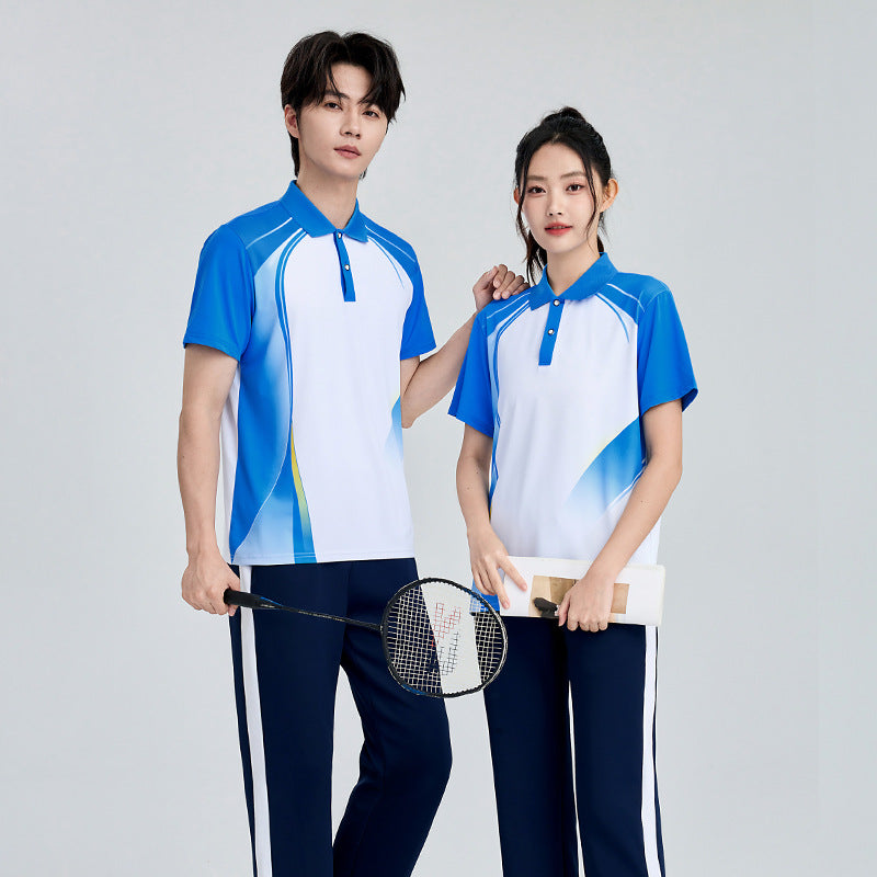 Unisex Badminton-Trainingsset mit Funktionspolo und sportlicher Jogginghose Nord Taschen