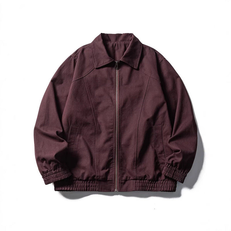 Herren Boxy-Fieldjacke im Utility-Look mit Stehkragen, durchgehendem Reißverschluss und elastischem Saum Nord Taschen