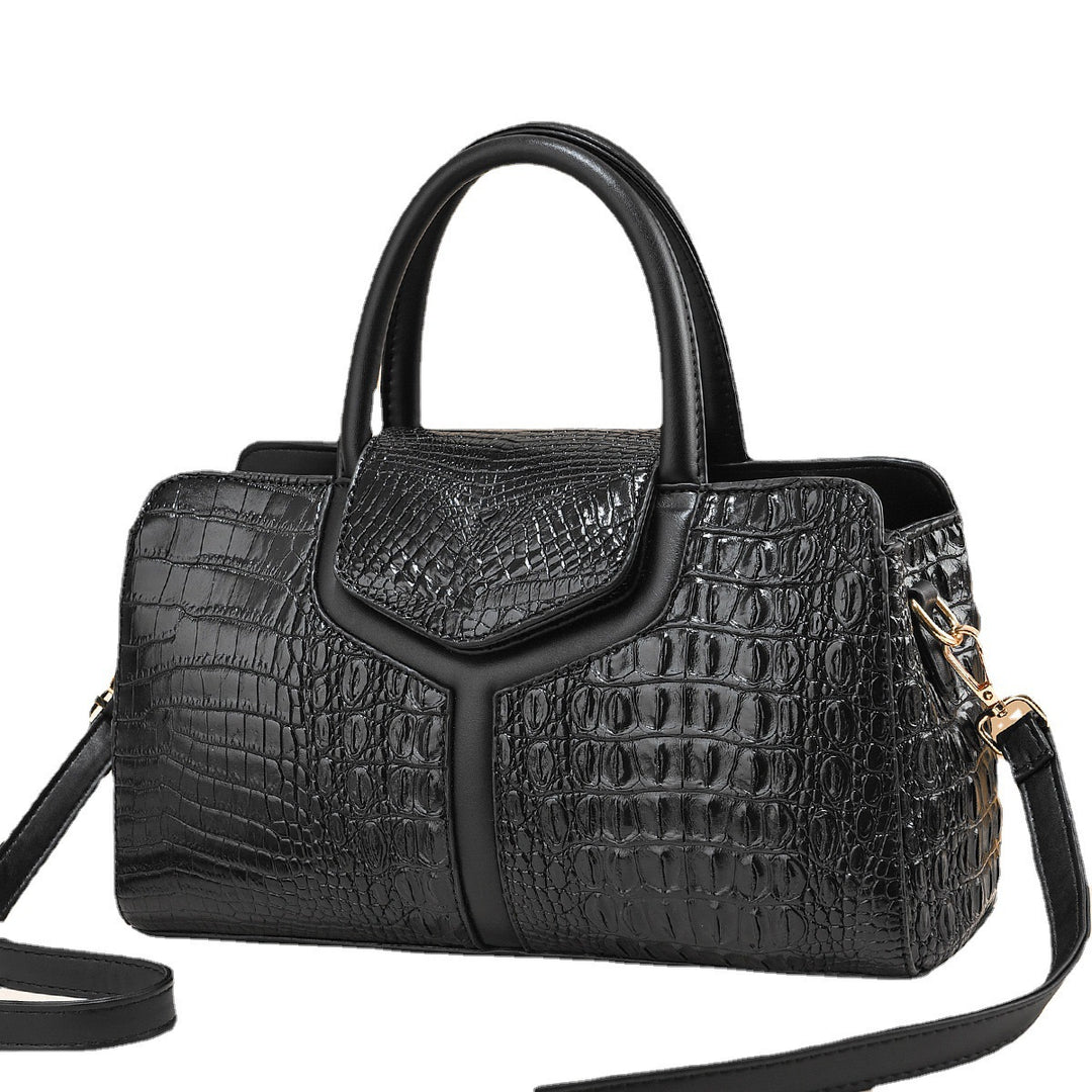 Damen elegante Handtasche im luxuriösen Krokodil-Look Nord Taschen