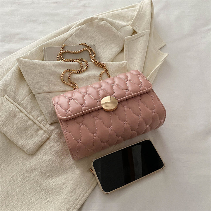 Damen Clutch-Tasche aus hochwertigem Leder mit Kettenriemen Nord Taschen