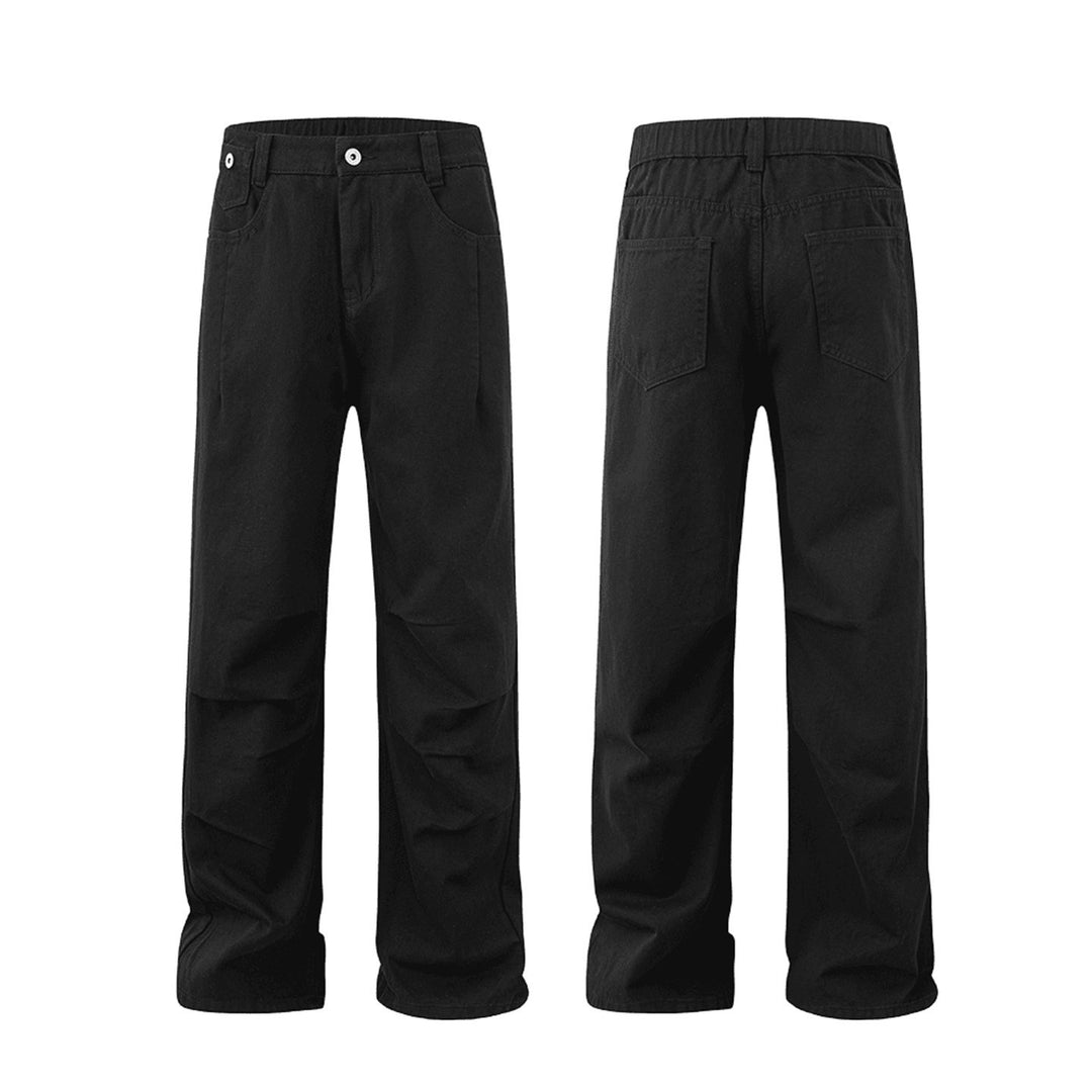 Damen Weitgeschnittene Denim-Hose mit elastischem Bund Nord Taschen