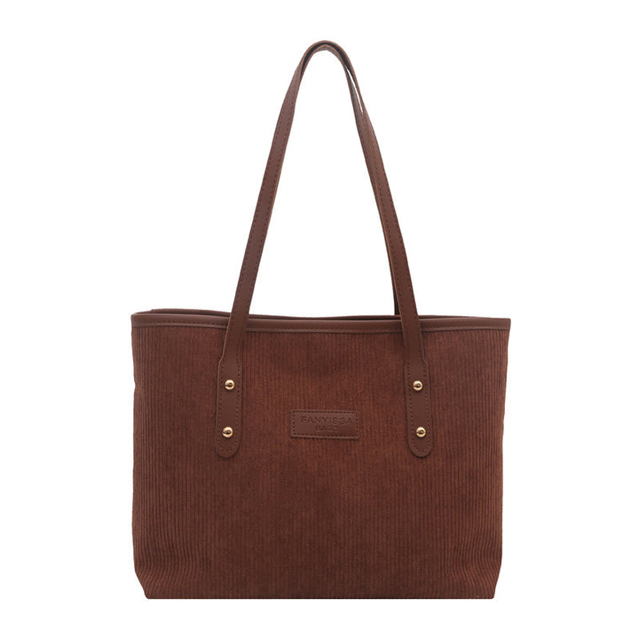 Damen Beuteltasche aus hochwertigem Cord mit praktischen Innenfächern Nord Taschen