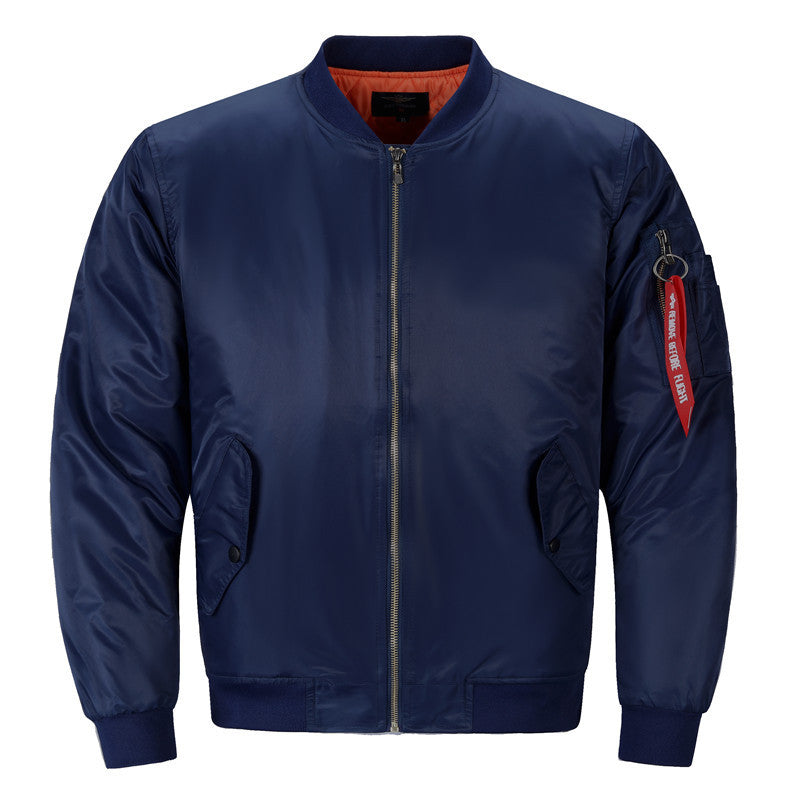 Herren Pilotenbomberjacke im Aviator-Look mit Nylonoberfläche und Utility-Ärmeltasche Nord Taschen