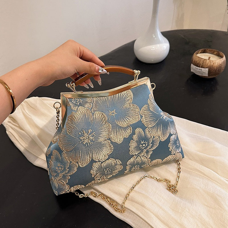 Damen elegante Umhängetasche mit floralem Design Nord Taschen